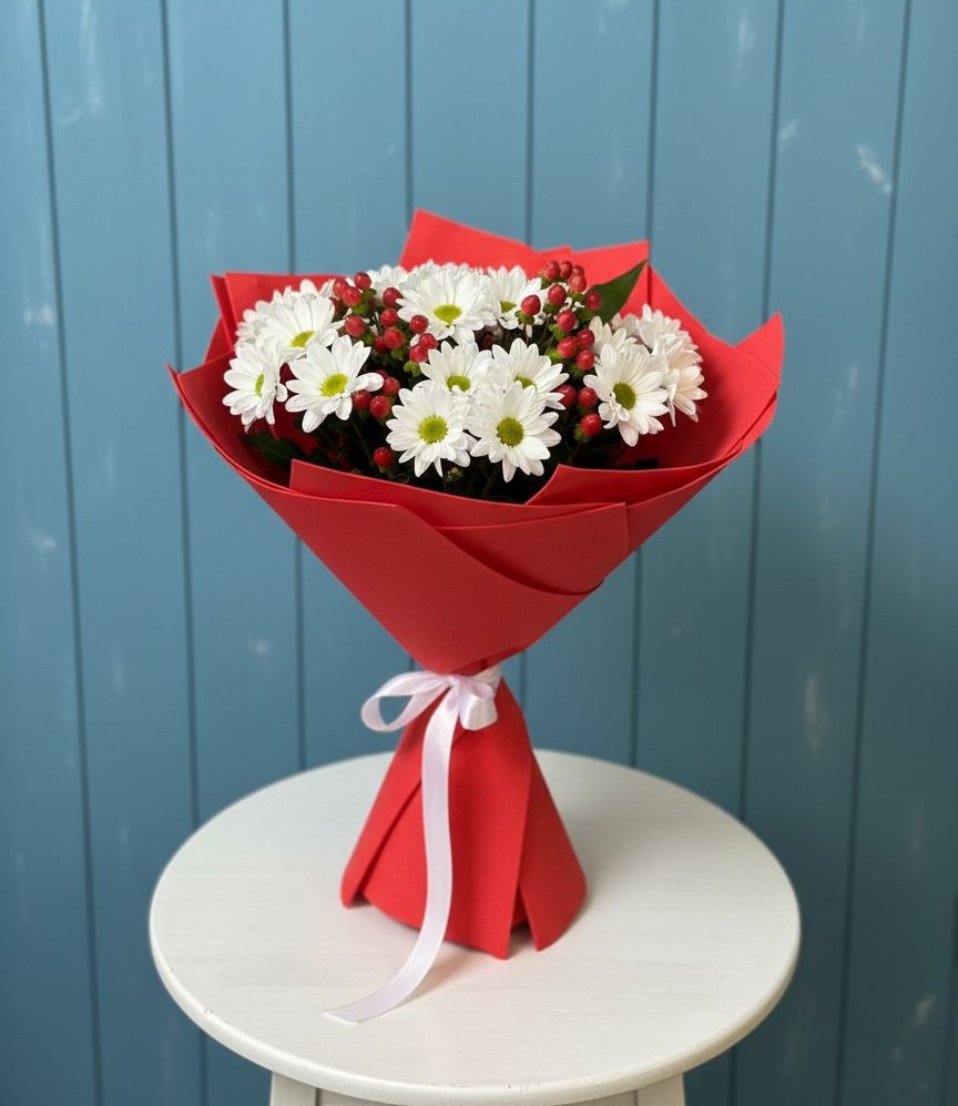 Букет цветов из: Хризантемы в Февральск