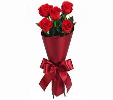 Букет 5 Красных роз Эдлесс Лав в Февральск