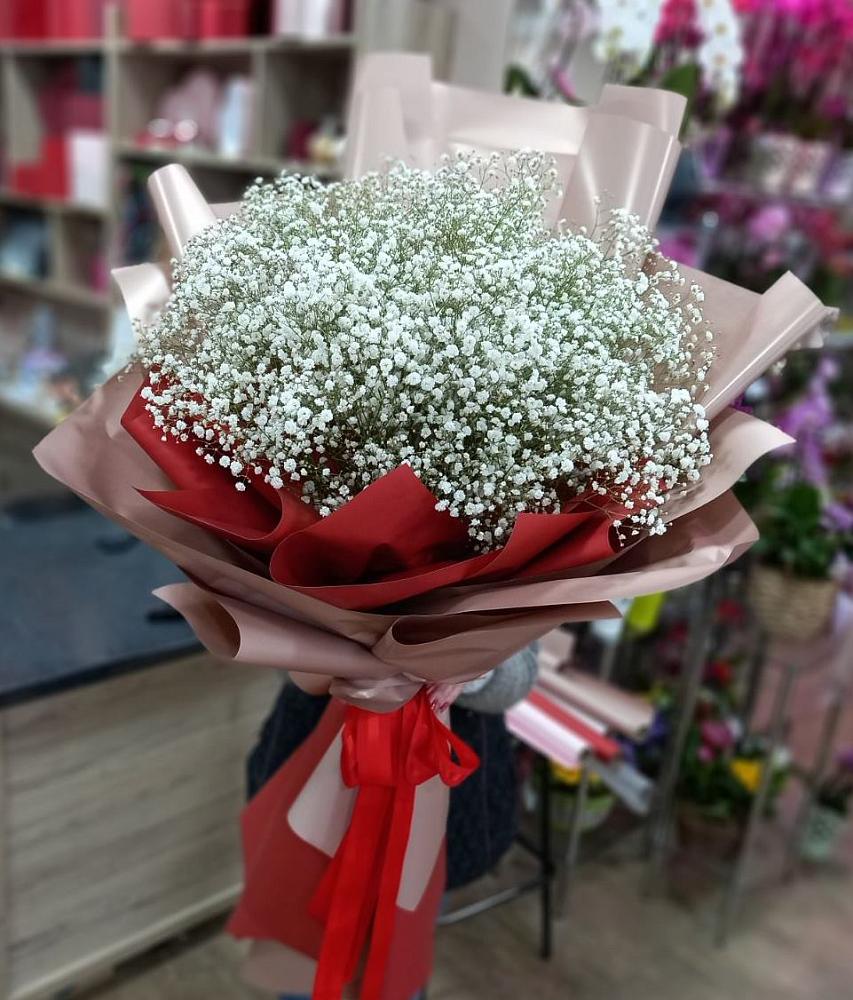 Букет Белые хлопья в Февральск Букет цветов из: Гипсофила в Февральск