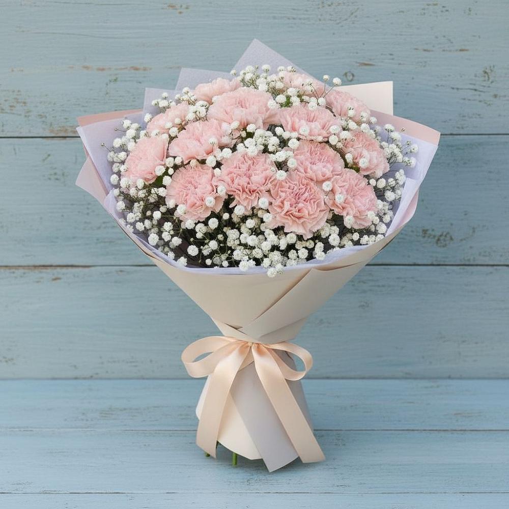 Букет цветов из: Гвоздики в Февральск