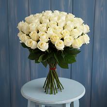 Букет 51 Белая роза Эдлесс Лав #REPLACE_PRED# Февральск