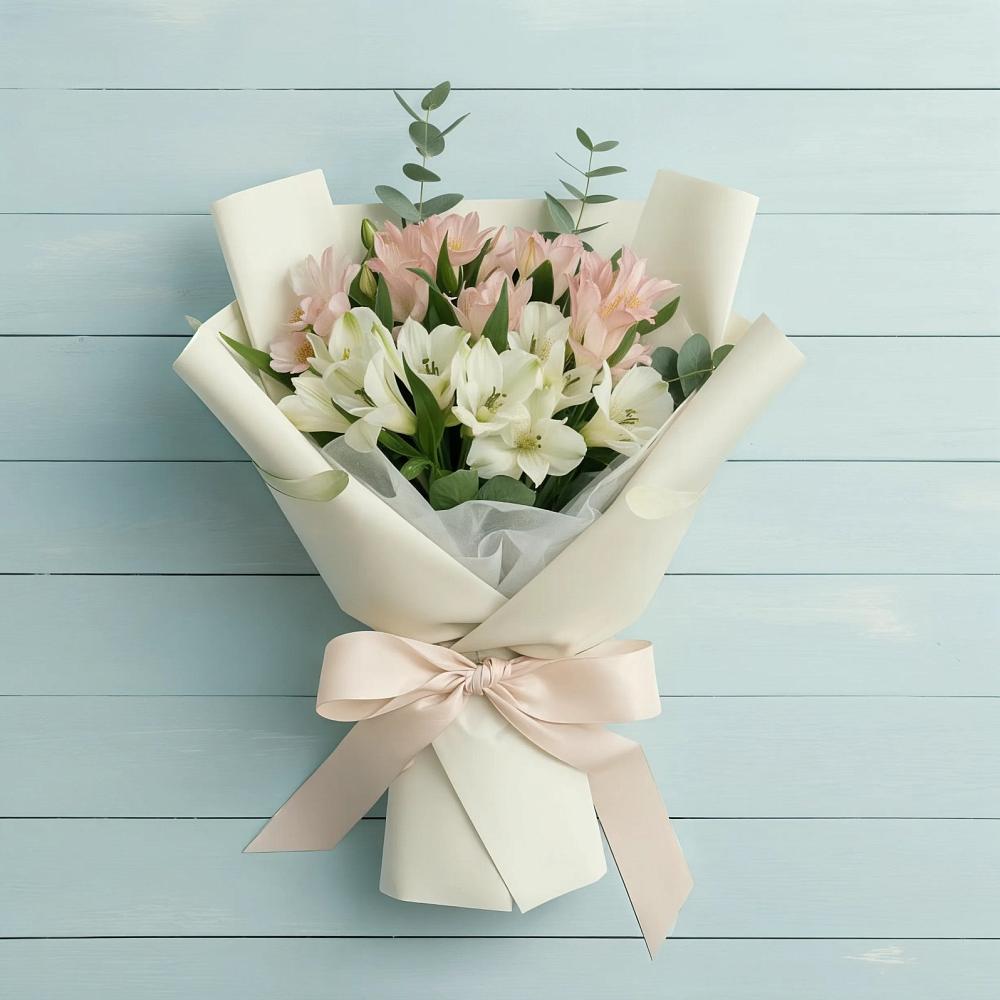 Букет цветов из: Альстромерии в Февральск