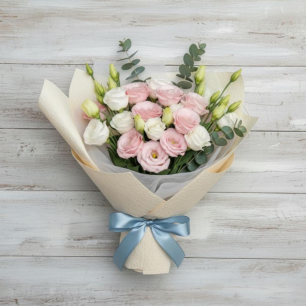 Букет цветов из: Лизиантусы в Февральск